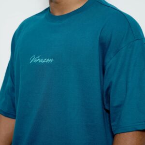 Oversized Teal Colour Premium T Shirt